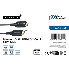 "MicroConnect Premium USB-C Hybrid Cable - High-Speed Connectivity | USB3.2CC12OPT"